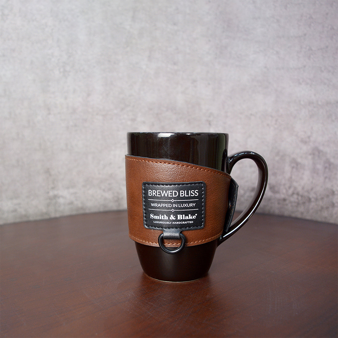 Coffee Mug Wrapped In Leather
