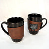 Coffee Mug Wrapped In Leather