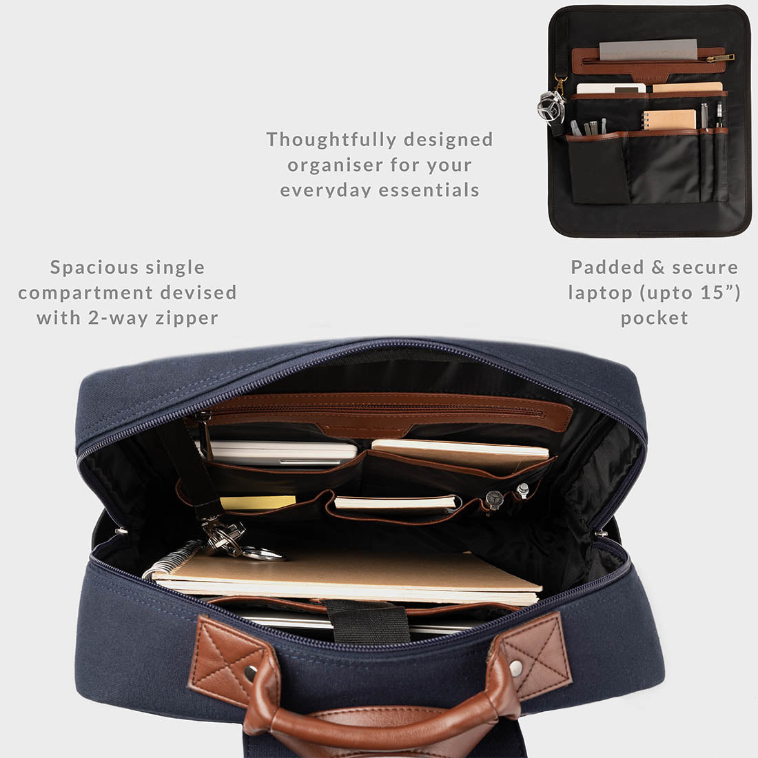 ELLIOT Laptop Backpack - Smith & Blake - laptop bag, office bag, backpack , wallet for men , briefcase , messenger bag , laptop backpack , duffle bags ,corporate gifting idea , gift for men