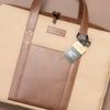 NAPLES Laptop Bag Beige and Brown