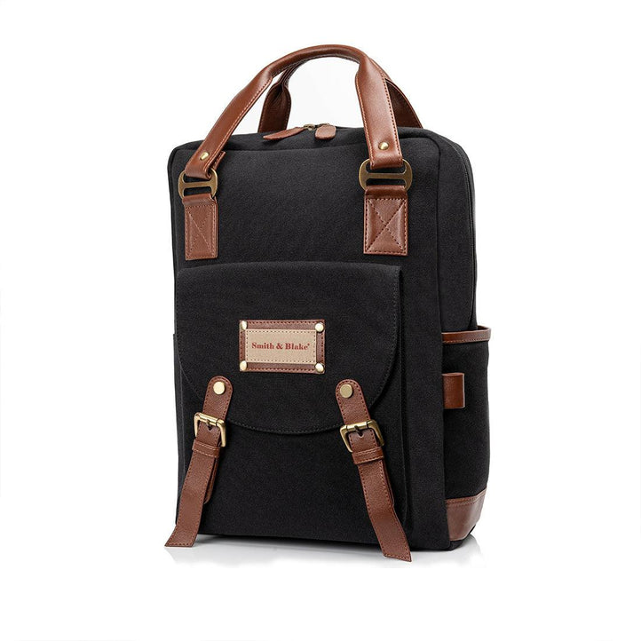 SKY BLACK Laptop Backpack - Smith & Blake - laptop bag, office bag, backpack , wallet for men , briefcase , messenger bag , laptop backpack , duffle bags ,corporate gifting idea , gift for men