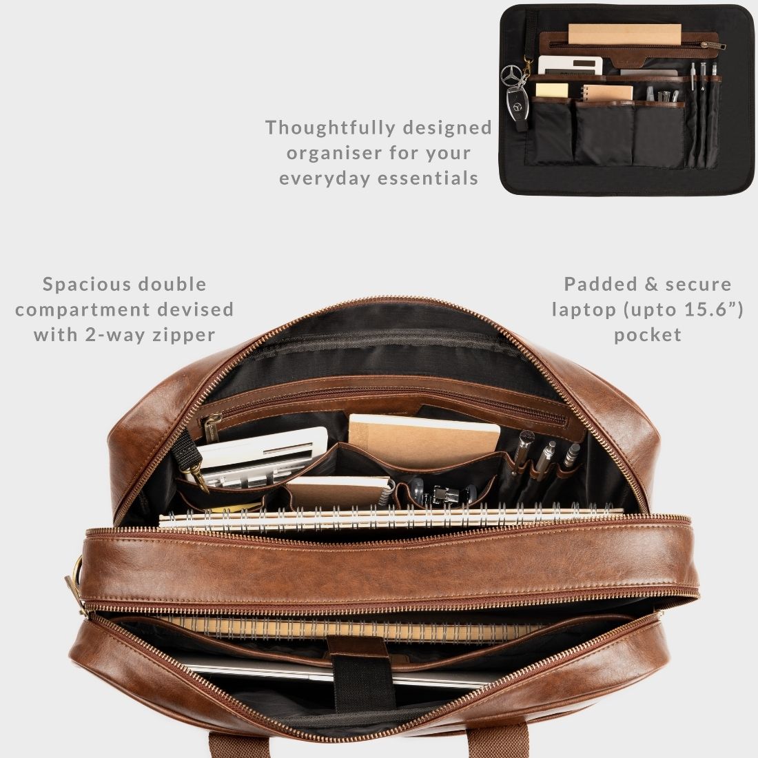 UPTOWN Messenger Bag Double Compartment – Smith & Blake